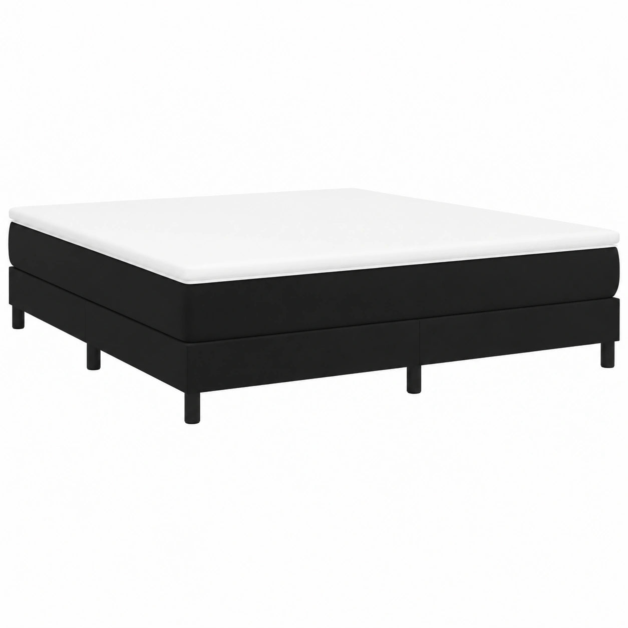 Cama Tapizada de Terciopelo Gris Claro 180x200 cm con Somier de Listones – vidaXL
