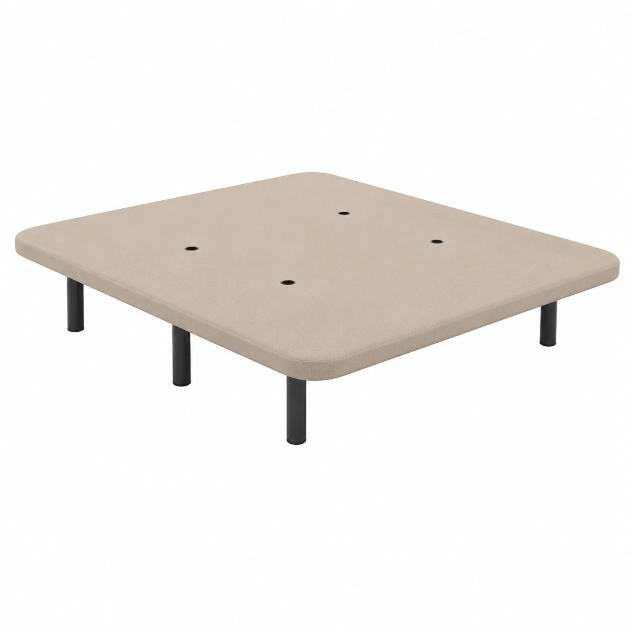 Base Tapizada 135x190 cm Nielson Beige con Tejido 3D y Válvulas de Ventilación, 6 Patas Incluidas