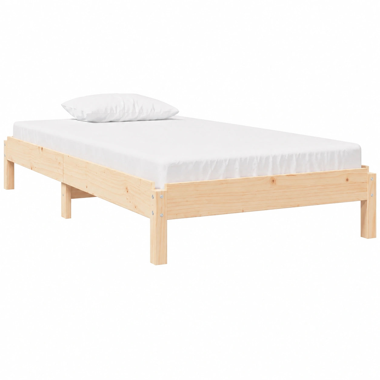 Cama Individual Apilable de Madera de Pino 80x200 cm para Dormitorio