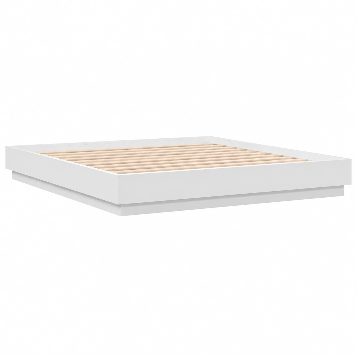 Estructura de Cama de Madera Blanca 180x200 cm para Invitados