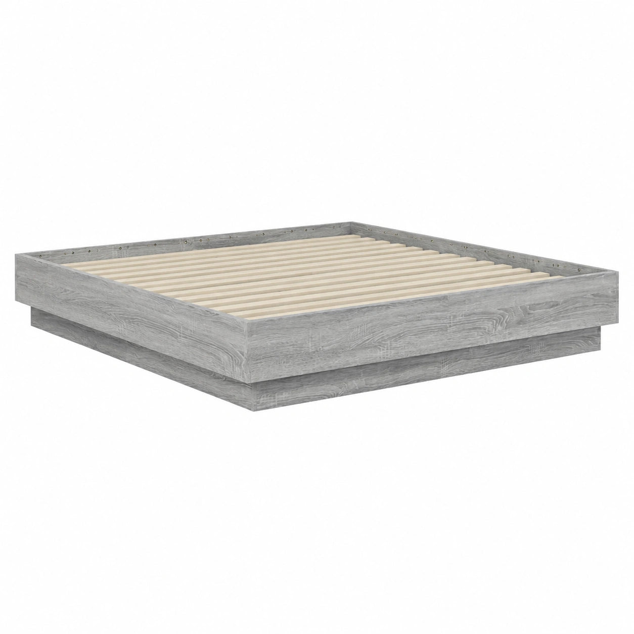 Cama de Invitados de Madera Gris Sonoma 140x200 cm