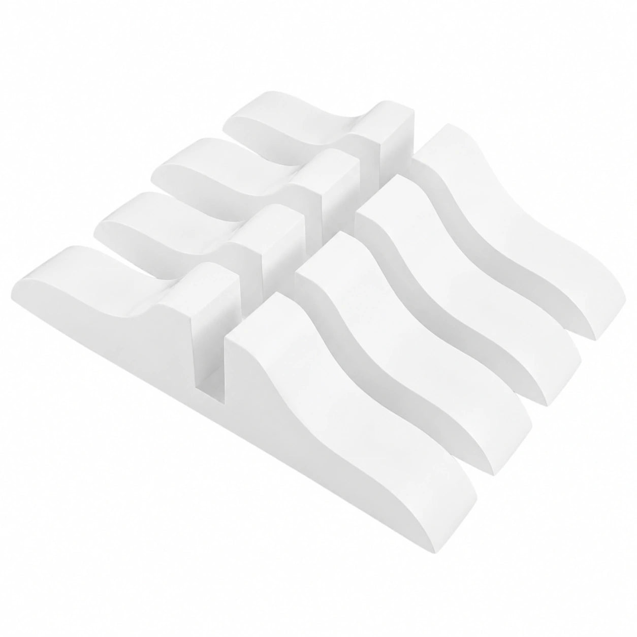 Juego de 4 Soportes Multifuncionales para Biombo, Base Blanca Resistente al Desgaste